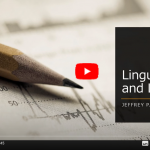 Linguistics and Law 『言語学と法』